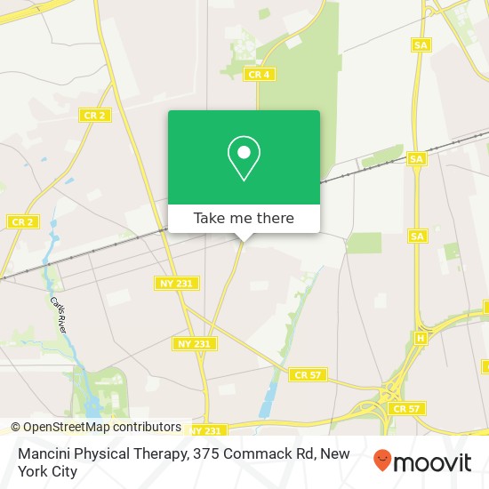 Mapa de Mancini Physical Therapy, 375 Commack Rd