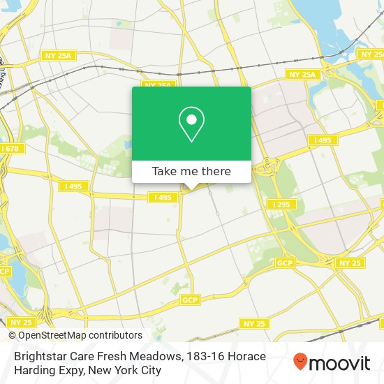 Mapa de Brightstar Care Fresh Meadows, 183-16 Horace Harding Expy
