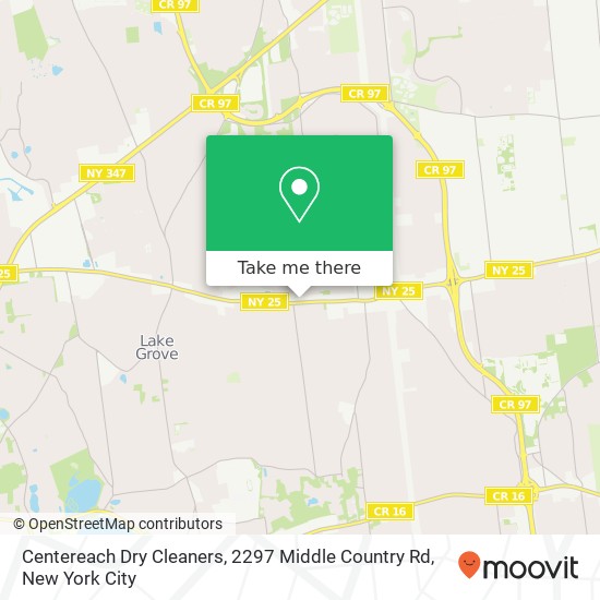 Mapa de Centereach Dry Cleaners, 2297 Middle Country Rd