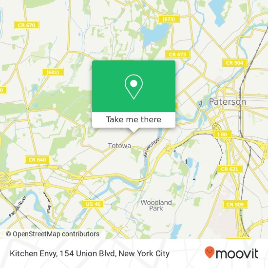 Kitchen Envy, 154 Union Blvd map