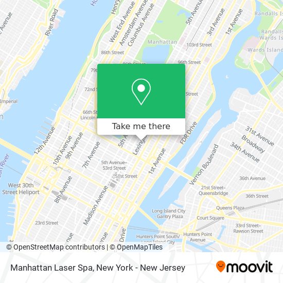 Mapa de Manhattan Laser Spa