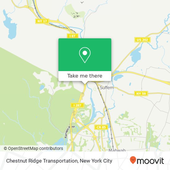 Chestnut Ridge Transportation map