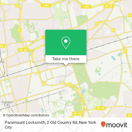 Paramount Locksmith, 2 Old Country Rd map