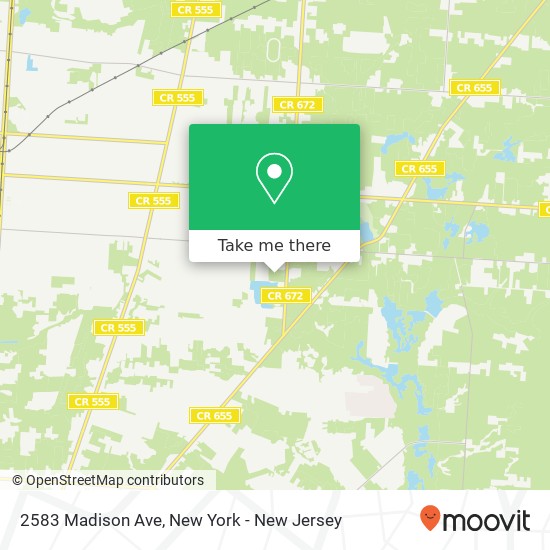 Mapa de 2583 Madison Ave, Vineland, NJ 08361
