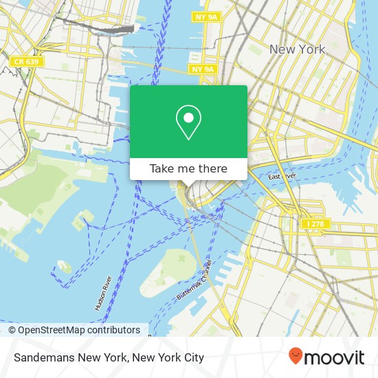 Mapa de Sandemans New York