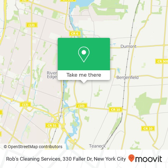 Mapa de Rob's Cleaning Services, 330 Faller Dr