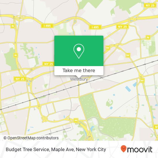 Budget Tree Service, Maple Ave map