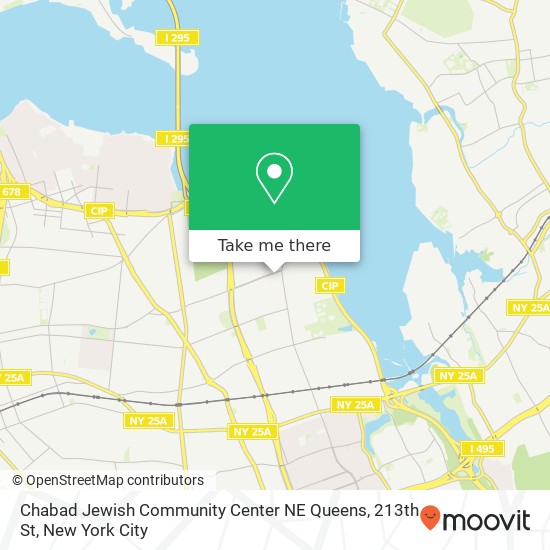 Chabad Jewish Community Center NE Queens, 213th St map