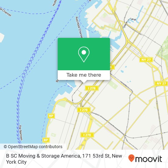 Mapa de B SC Moving & Storage America, 171 53rd St