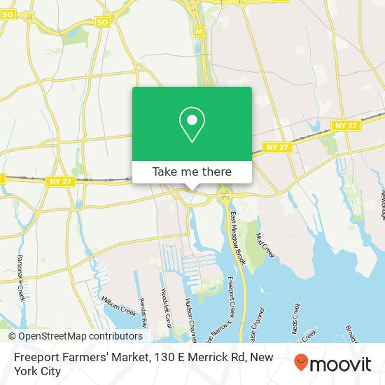 Freeport Farmers' Market, 130 E Merrick Rd map