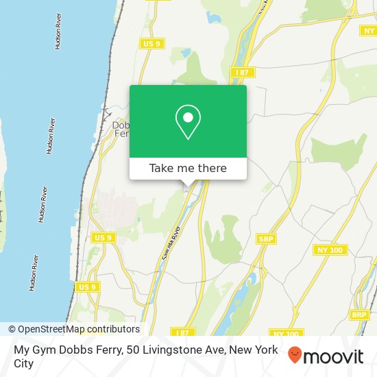 My Gym Dobbs Ferry, 50 Livingstone Ave map