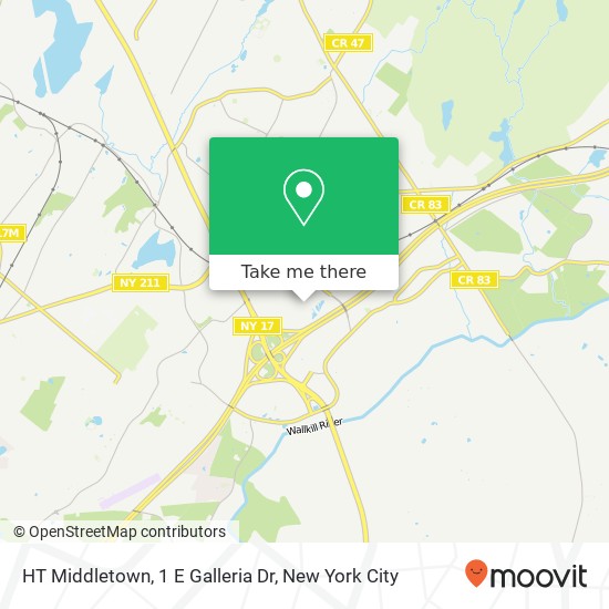 HT Middletown, 1 E Galleria Dr map