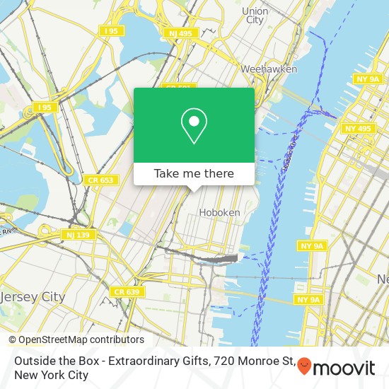 Mapa de Outside the Box - Extraordinary Gifts, 720 Monroe St