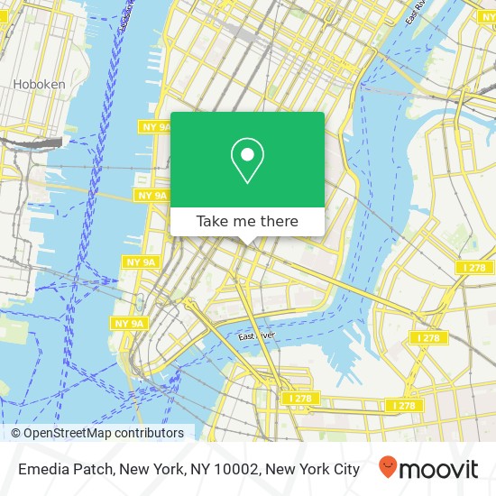 Emedia Patch, New York, NY 10002 map