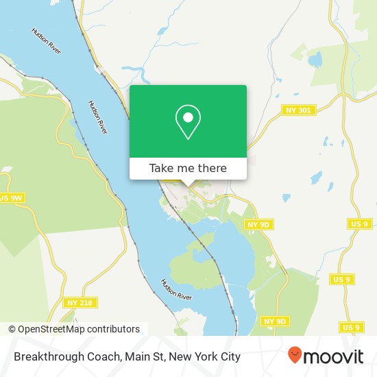Mapa de Breakthrough Coach, Main St