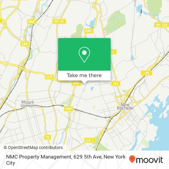 Mapa de NMC Property Management, 629 5th Ave