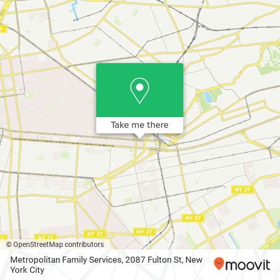 Mapa de Metropolitan Family Services, 2087 Fulton St