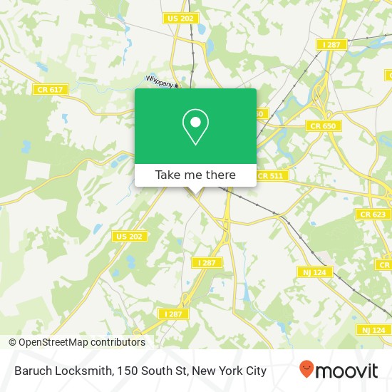Mapa de Baruch Locksmith, 150 South St