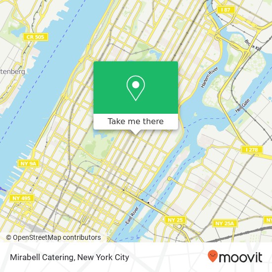Mirabell Catering map
