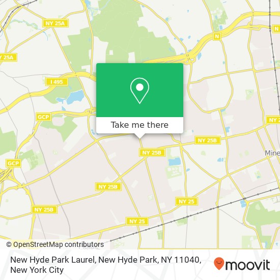 Mapa de New Hyde Park Laurel, New Hyde Park, NY 11040