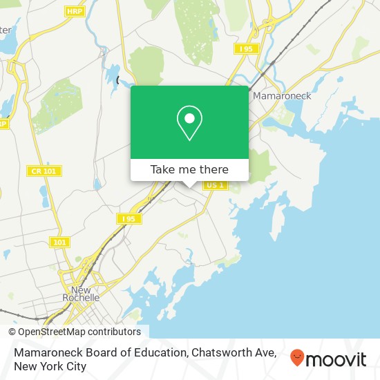 Mapa de Mamaroneck Board of Education, Chatsworth Ave