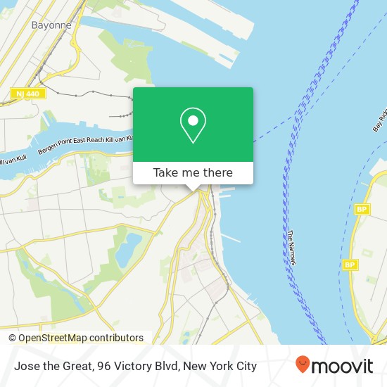 Jose the Great, 96 Victory Blvd map