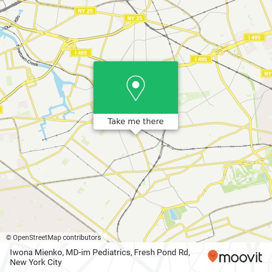 Iwona Mienko, MD-im Pediatrics, Fresh Pond Rd map