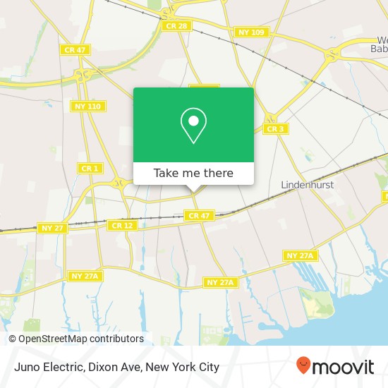 Juno Electric, Dixon Ave map