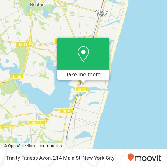 Mapa de Trinity Fitness Avon, 214 Main St