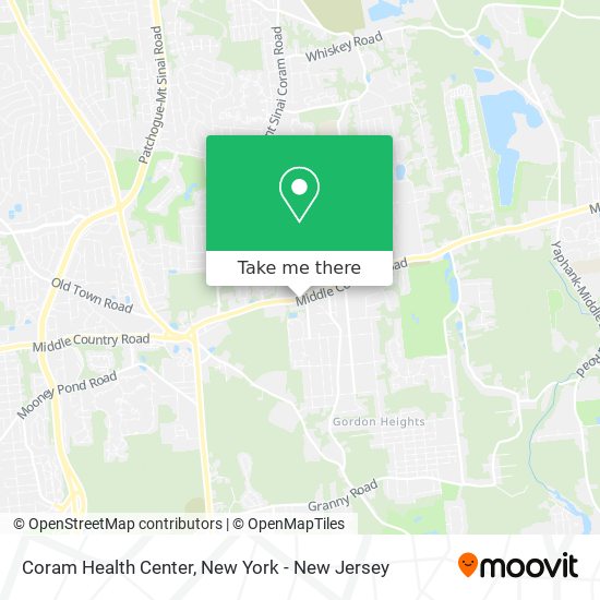 Coram Health Center map
