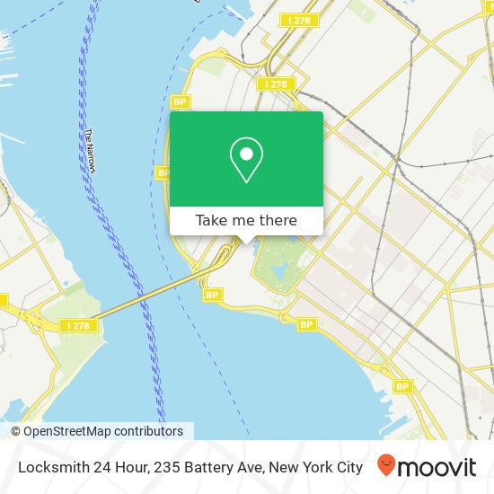 Locksmith 24 Hour, 235 Battery Ave map