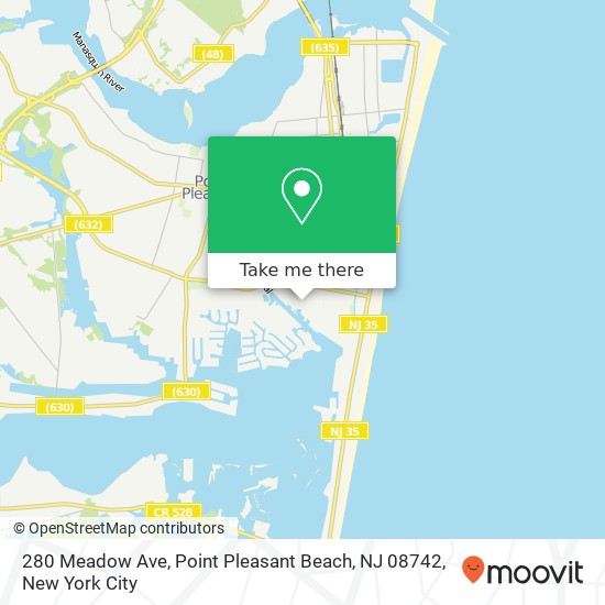 280 Meadow Ave, Point Pleasant Beach, NJ 08742 map
