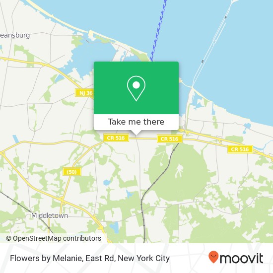 Mapa de Flowers by Melanie, East Rd