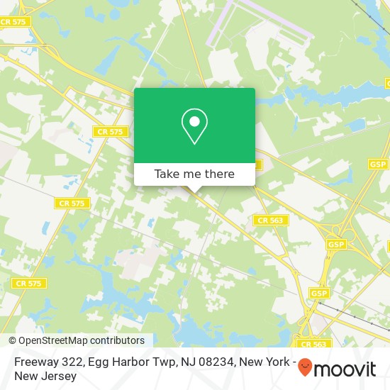 Freeway 322, Egg Harbor Twp, NJ 08234 map