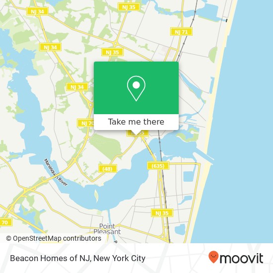 Beacon Homes of NJ map