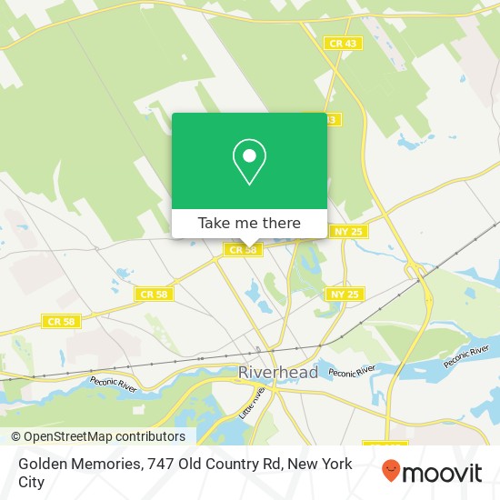 Mapa de Golden Memories, 747 Old Country Rd