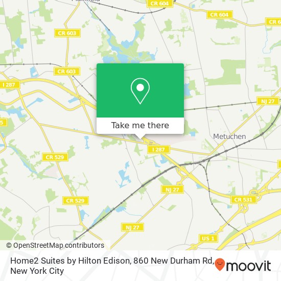 Home2 Suites by Hilton Edison, 860 New Durham Rd map