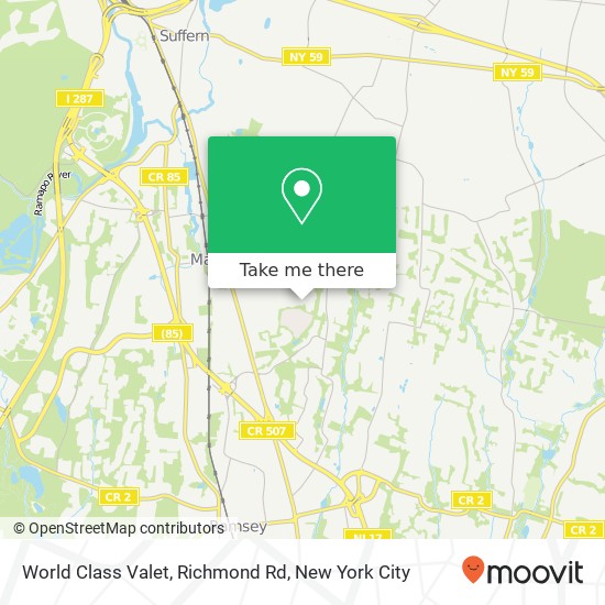 Mapa de World Class Valet, Richmond Rd