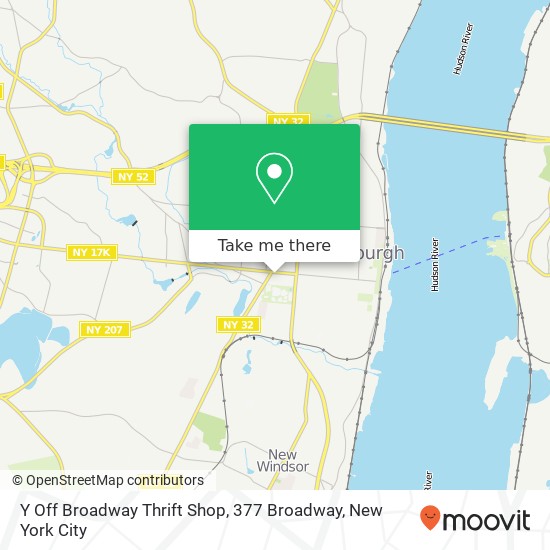 Y Off Broadway Thrift Shop, 377 Broadway map