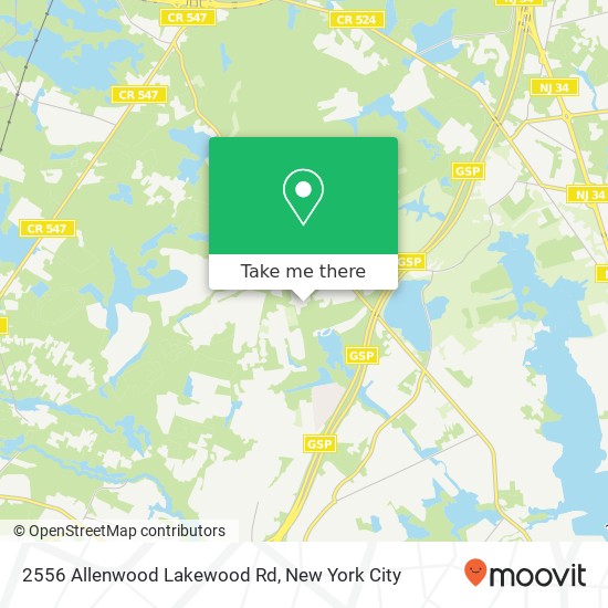 2556 Allenwood Lakewood Rd, Wall Twp, NJ 08724 map