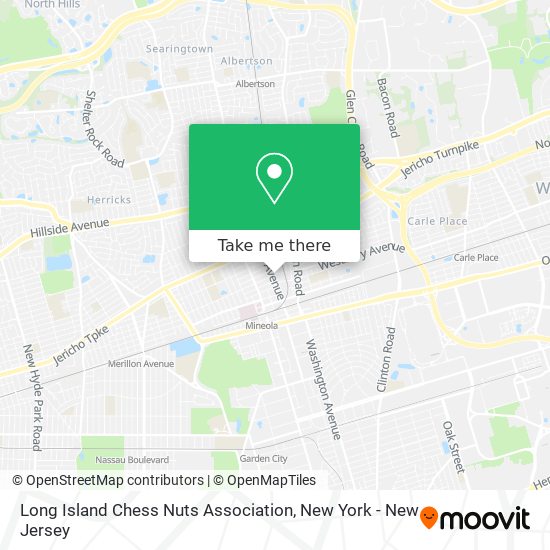 Mapa de Long Island Chess Nuts Association