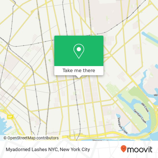Myadorned Lashes NYC map