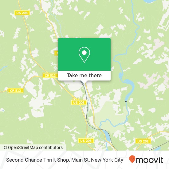 Second Chance Thrift Shop, Main St map