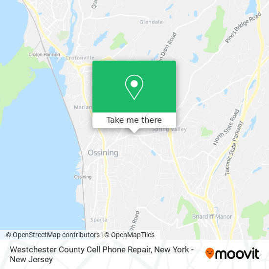 Westchester County Cell Phone Repair map