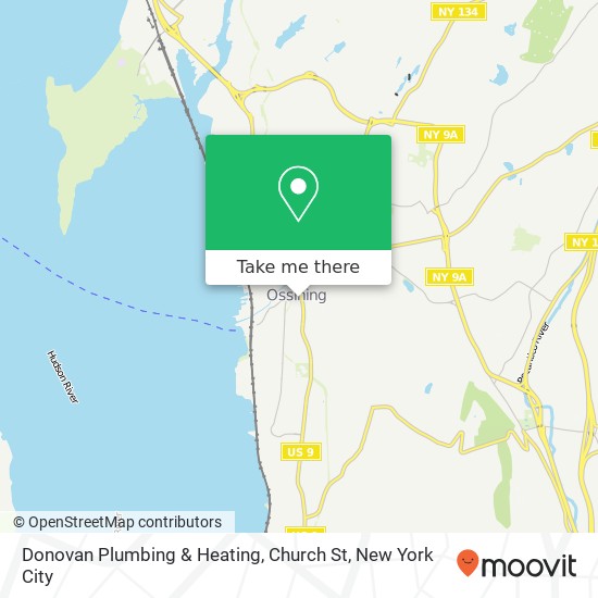 Donovan Plumbing & Heating, Church St map