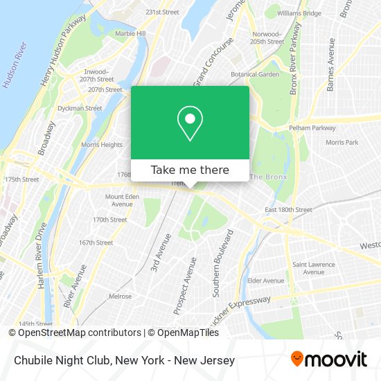 Mapa de Chubile Night Club