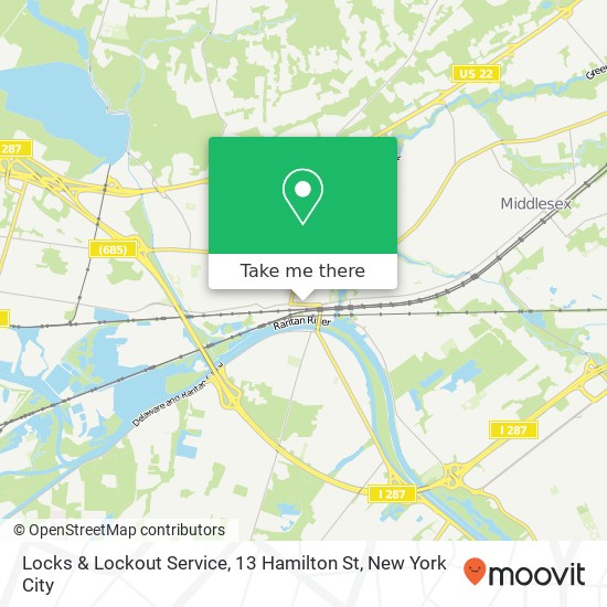 Locks & Lockout Service, 13 Hamilton St map