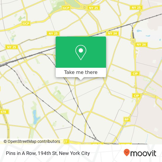 Mapa de Pins in A Row, 194th St
