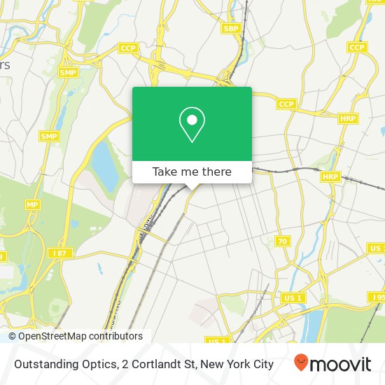 Mapa de Outstanding Optics, 2 Cortlandt St