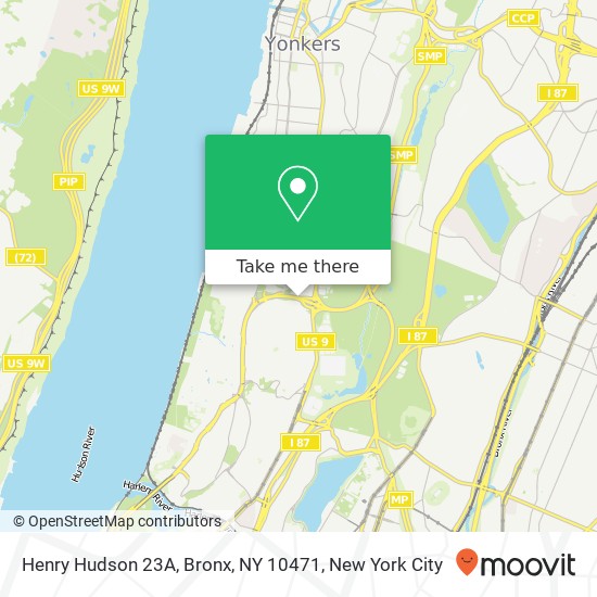 Mapa de Henry Hudson 23A, Bronx, NY 10471